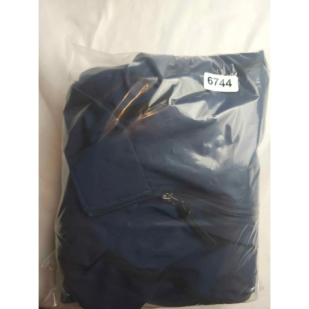 PGA Tour Mens Navy Blue Full Zip Softshell Golf Jacket Large Mock Neck